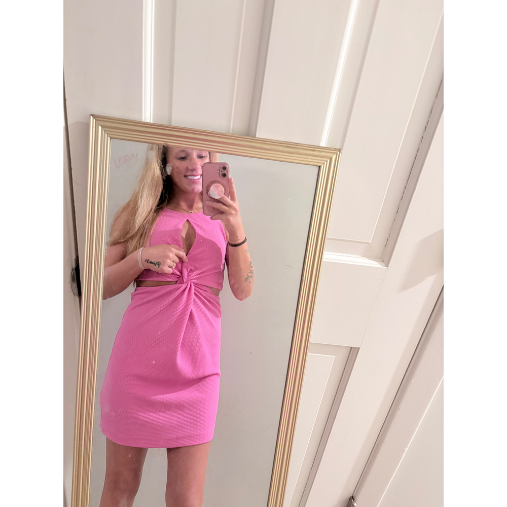 Wild Fable Pink Mini Dress with Cutout Detail